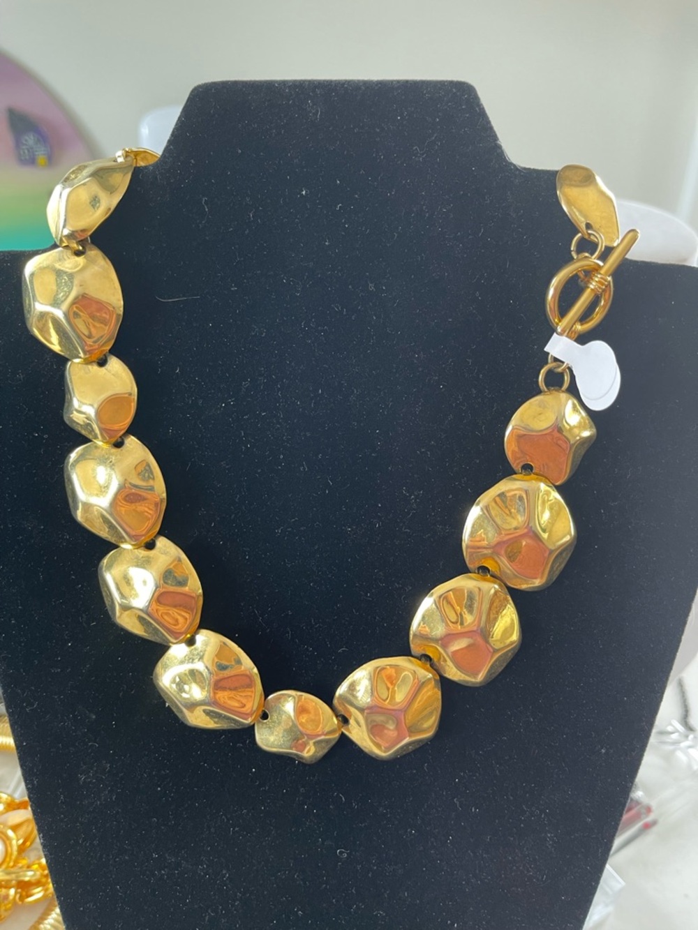 Gold-Tone Chunky Statement Necklace - Women Jewelry